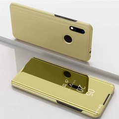 Чехол Mirror для Xiaomi Redmi Note 7 / Redmi Note 7 Pro книжка зеркальная Clear View Gold