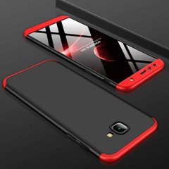 Чехол GKK 360 для Samsung J4 Plus 2018 / J415 оригинальный бампер Black-Red