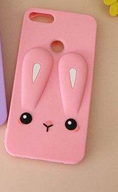 Чохол Funny-Bunny 3D для Honor 7C Pro / LND-L29 (5.99 ") Бампер гумовий рожевий