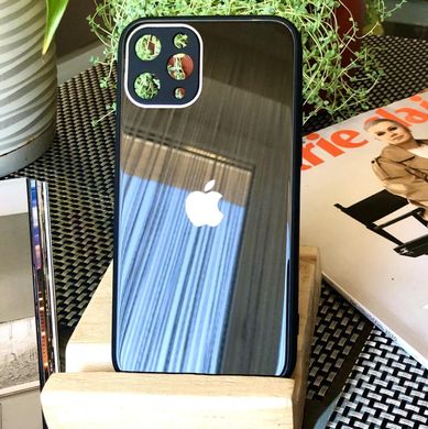 Чохол Color-Glass для Iphone 11 Pro бампер із захистом камер Black