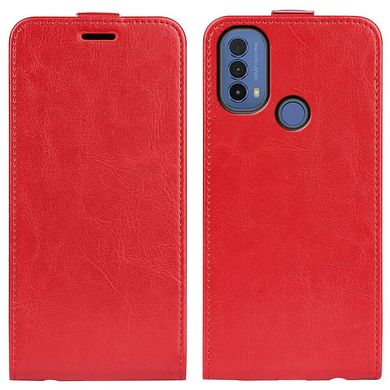 Чехол IETP для Motorola Moto E20 / E40 флип вертикальный кожа PU красный
