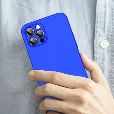 Чехол GKK 360 для Iphone 12 Pro Бампер оригинальный без выреза Blue