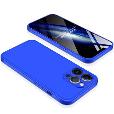 Чехол GKK 360 для Iphone 13 Pro Max Бампер противоударный Blue