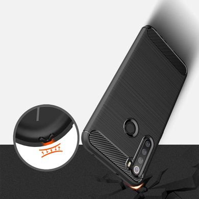 Чехол Carbon для Xiaomi Redmi Note 8 бампер противоударный Black