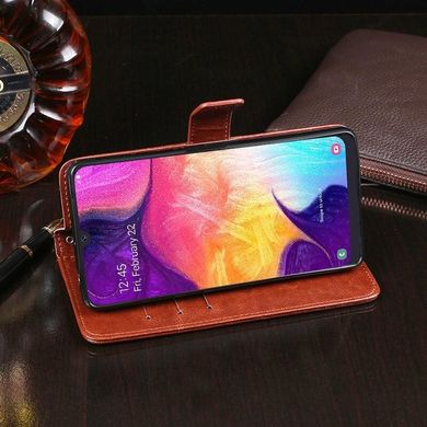 Чехол Idewei для Samsung Galaxy A50 2019 / A505F книжка кожа PU коричневый