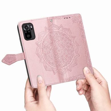 Чехол Vintage для Xiaomi Poco M5s книжка кожа PU с визитницей розовый