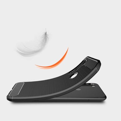Чехол Carbon для Xiaomi Redmi Note 8 бампер противоударный Black