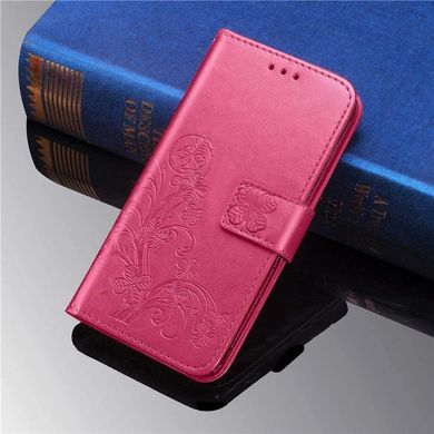 Чехол Clover для Samsung Galaxy M11 / M115 книжка кожа PU малиновый