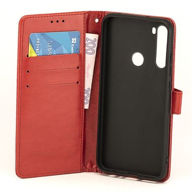 Чехол Idewei для Xiaomi Redmi Note 8 книжка кожа PU красный