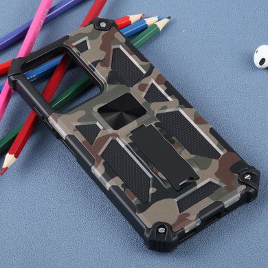 Чехол Military Shield для Xiaomi Poco X5 5G бампер противоударный с подставкой Khaki