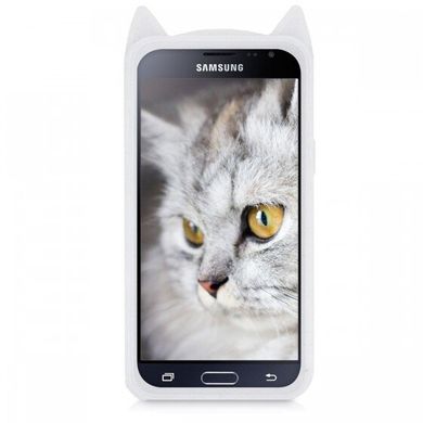 Чехол 3D Toy для Samsung Galaxy J3 2016 / J320 Бампер резиновый Cat White