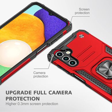 Чехол Protector для Samsung Galaxy A04s / A047 бампер противоударный с подставкой Red