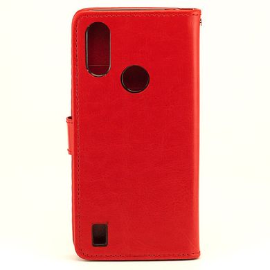 Чохол Idewei для Motorola Moto E6s (2020) книжка шкіра PU червоний
