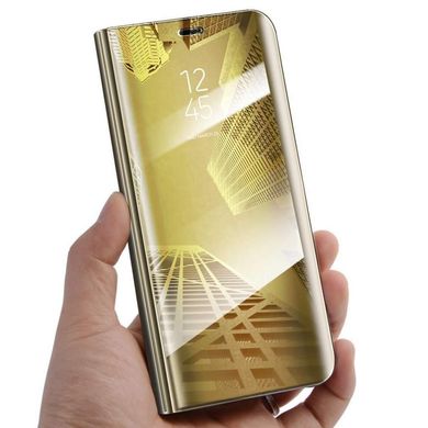 Чехол Mirror для Samsung Galaxy A7 2017 A720 книжка зеркальный Clear View Gold