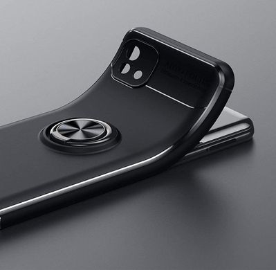 Чехол TPU Ring для Realme C11 2021 бампер противоударный с подставкой Black
