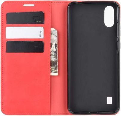 Чехол Taba Retro-Skin для ZTE Blade A7 2020 книжка кожа PU с визитницей красный