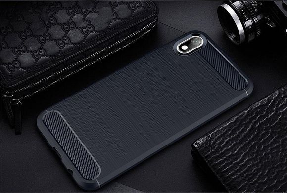Чохол Carbon для Xiaomi Redmi 7A бампер Black