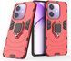 Чехол Iron Ring для OPPO A3X / CPH2641 противоударный бампер с подставкой кольцом Red