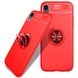 Чехол TPU Ring для Iphone XR бампер с кольцом противоударный Red