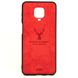 Чехол Deer для Xiaomi Redmi Note 9S бампер накладка красный