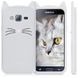 Чехол 3D Toy для Samsung Galaxy J3 2016 / J320 Бампер резиновый Cat White