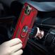 Чехол Shield для Iphone 11 Pro бампер противоударный с кольцом Red