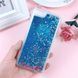 Чехол Glitter для Iphone SE 2022 Бампер Жидкий блеск Blue