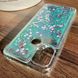 Чехол Glitter для Xiaomi Redmi 9C бампер силиконовый аквариум Бирюзовый
