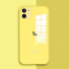 Чохол Color-Glass для Iphone 11 Pro бампер із захистом камер Yellow