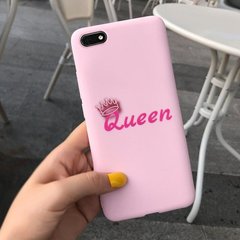 Чехол Style для Huawei Y5 2018 / Y5 Prime 2018 (5.45") Бампер силиконовый Розовый Queen