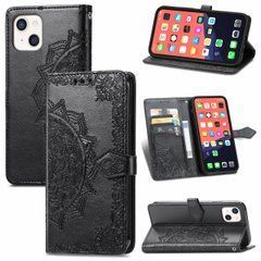 Чехол Vintage для Iphone 13 книжка кожа PU с визитницей черный