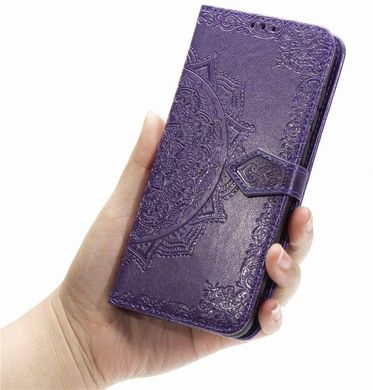 Чохол Vintage для Samsung A10s 2019 / A107F книжка з візитницею шкіра PU фіолетовий