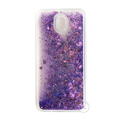 Чохол Glitter для Samsung Galaxy J7 2017 / J730 Бампер Рідкий блиск фіолетовий