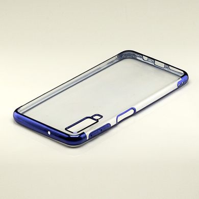 Чехол Frame для Samsung A7 2018 / A750F силиконовый бампер Blue