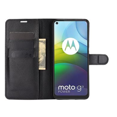 Чохол IETP для Motorola Moto G9 Power книжка шкіра PU з візитницею чорний