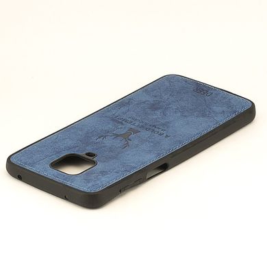 Чехол Deer для Xiaomi Redmi Note 9S бампер накладка синий