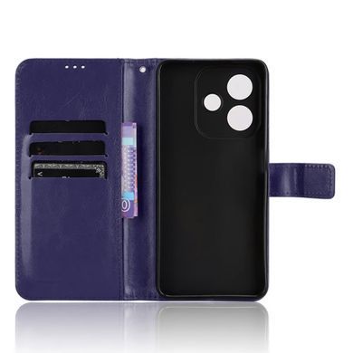 Чехол Idewei для OPPO A40m / CPH2669 книжка кожа PU с визитницей синий