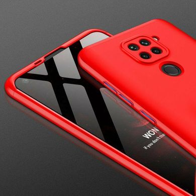 Чехол GKK 360 для Xiaomi Redmi Note 9 бампер противоударный Red