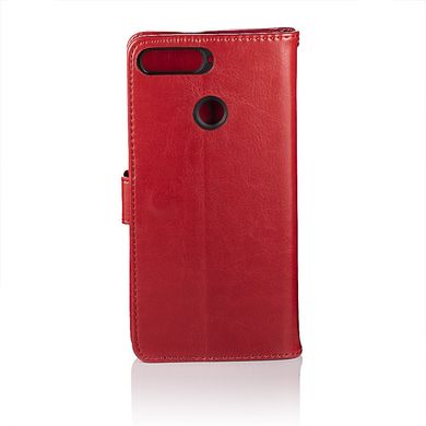 Чехол Idewei для Huawei Y6 Prime 2018 книжка кожа PU красный