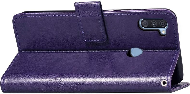 Чехол Clover для Samsung Galaxy M11 / M115 книжка кожа PU фиолетовый