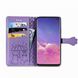Чехол Embossed Cat and Dog для Samsung Galaxy S10 / G973 книжка кожа PU с визитницей фиолетовый