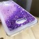 Чехол Glitter для Xiaomi Redmi 6A Бампер Жидкий блеск Фиолетовый