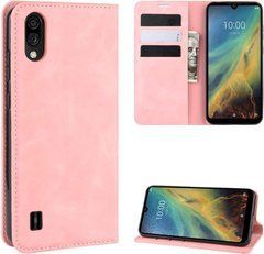 Чехол Taba Retro-Skin для ZTE Blade A7 2020 книжка кожа PU с визитницей розовый