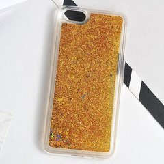 Чехол Glitter для Iphone 6 / 6s Бампер Жидкий блеск Золотой