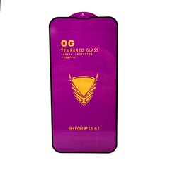 Защитное стекло OG 6D Full Glue для Iphone 13 Pro полноэкранное черное