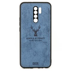 Чехол Deer для Xiaomi Redmi 9 бампер противоударный Синий