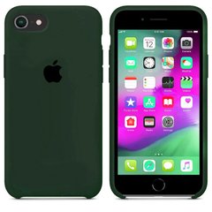 Чехол Silicone Сase для Iphone 7 / Iphone 8 бампер накладка Forest Green