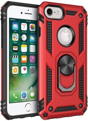 Чохол Shield для Iphone 5 / 5s / SE броньований Бампер з підставкою Red