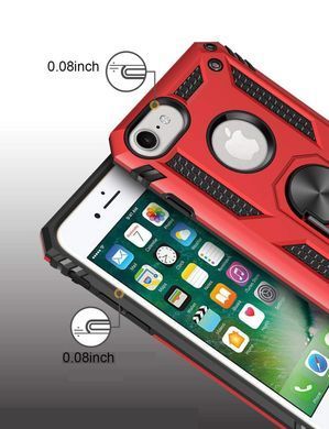 Чохол Shield для Iphone 5 / 5s / SE броньований Бампер з підставкою Red