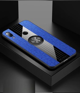 Чехол X-Line для Xiaomi Redmi Note 7 / Note 7 Pro бампер накладка Black-Blue
